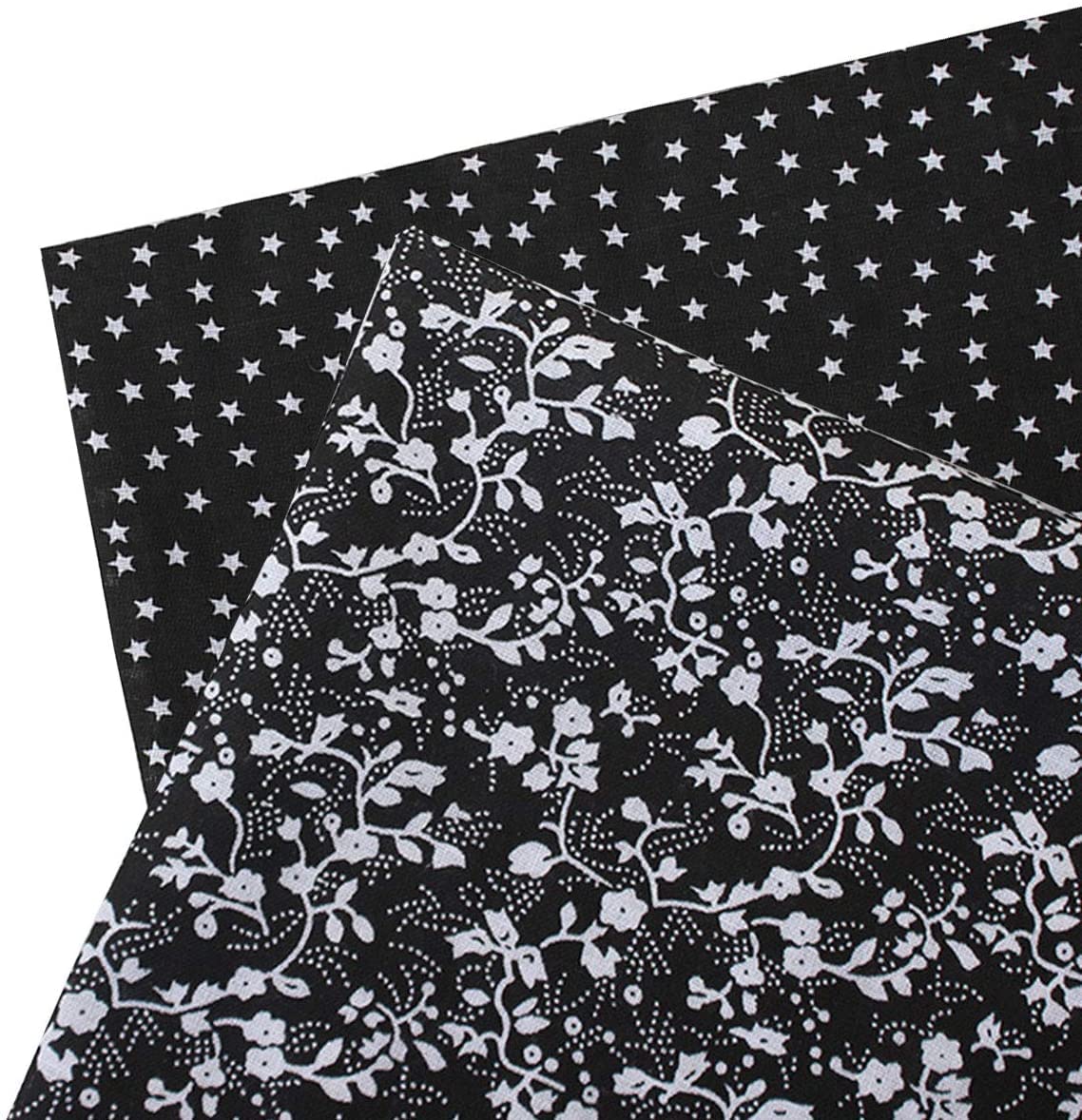 生地 布 花柄 50㎝×50㎝ DIY手芸用 綿 花柄 ハンドメイド 手作り 手芸 パッチワーク プリント 純綿 多様なパターンと色 おしゃれ パッチワーク 布セット 正方形 はぎれ (グレー) (緑)