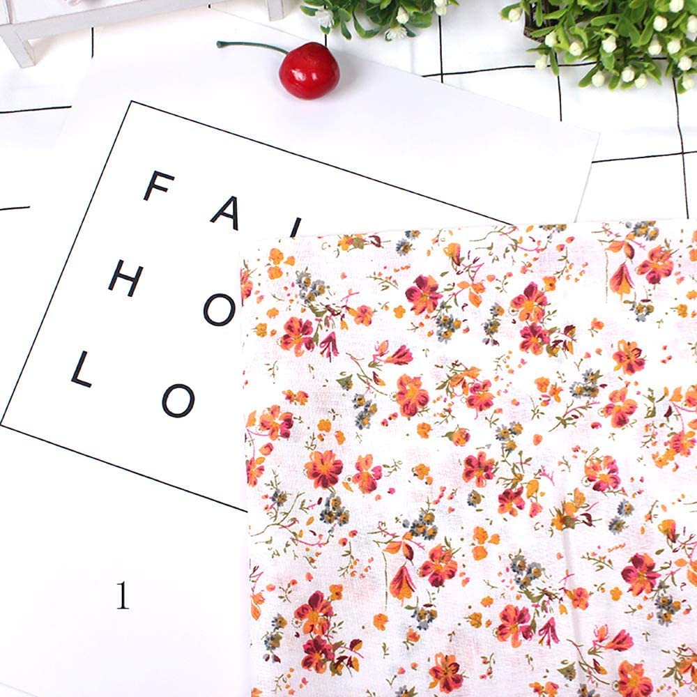 生地 布 花柄 50㎝×50㎝ DIY手芸用 綿 花柄 ハンドメイド 手作り 手芸 パッチワーク プリント 純綿 多様なパターンと色 おしゃれ パッチワーク 布セット 正方形 はぎれ (グレー) (緑)