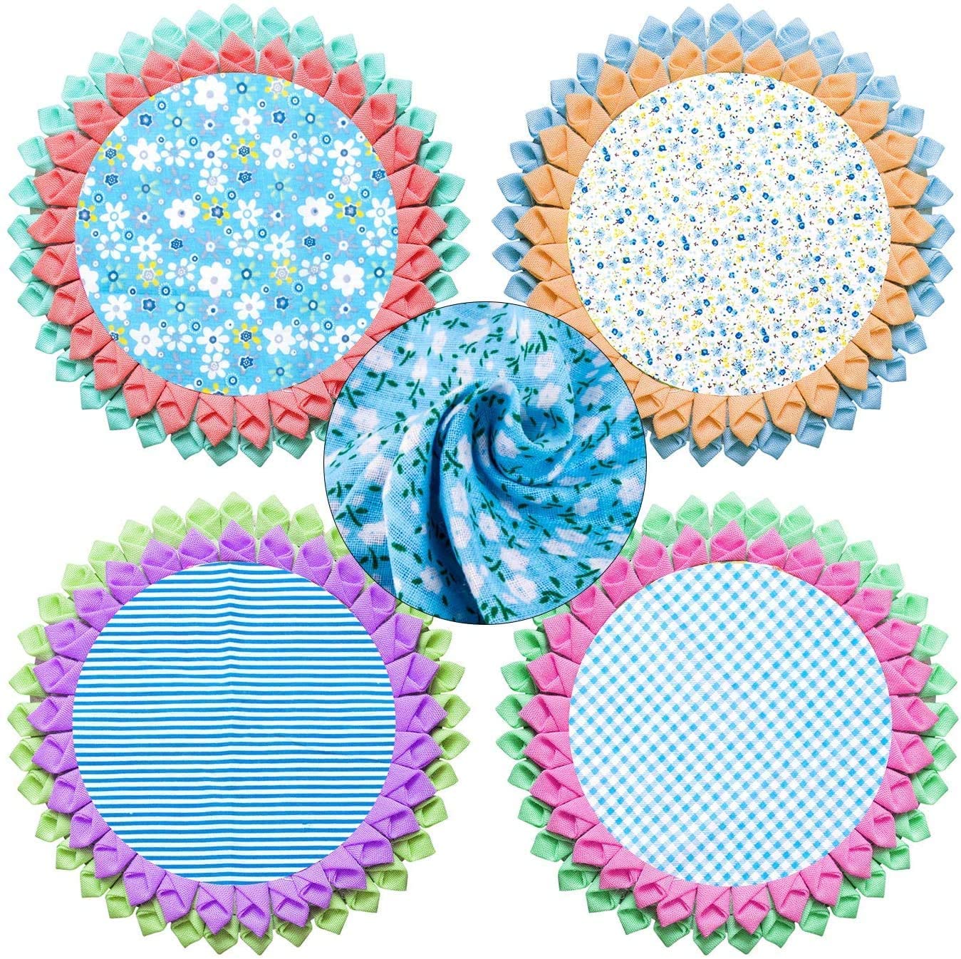 生地 布 花柄 50㎝×50㎝ DIY手芸用 綿 花柄 ハンドメイド 手作り 手芸 パッチワーク プリント 純綿 多様なパターンと色 おしゃれ パッチワーク 布セット 正方形 はぎれ (グレー) (緑)