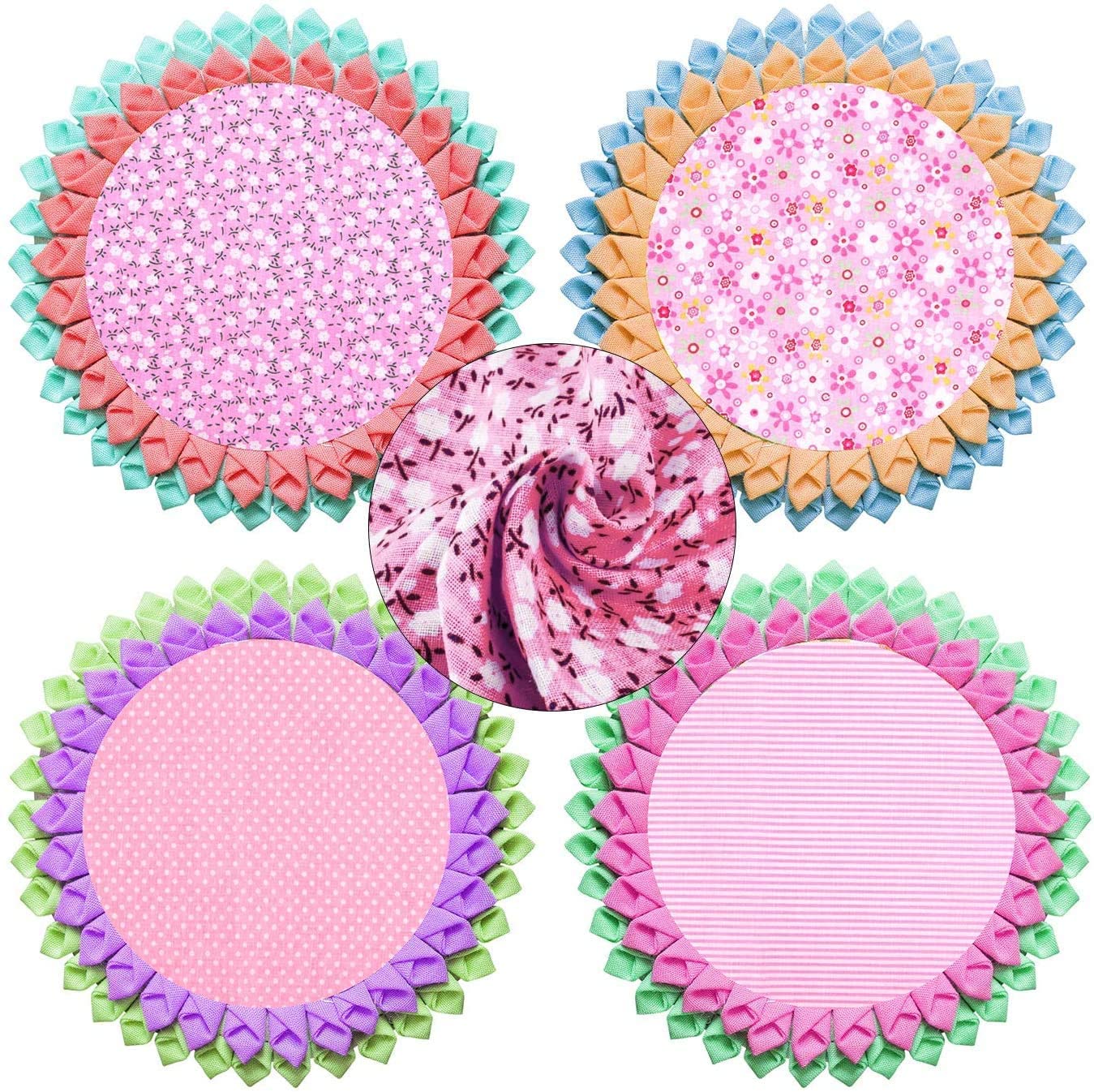 生地 布 花柄 50㎝×50㎝ DIY手芸用 綿 花柄 ハンドメイド 手作り 手芸 パッチワーク プリント 純綿 多様なパターンと色 おしゃれ パッチワーク 布セット 正方形 はぎれ (グレー) (緑)