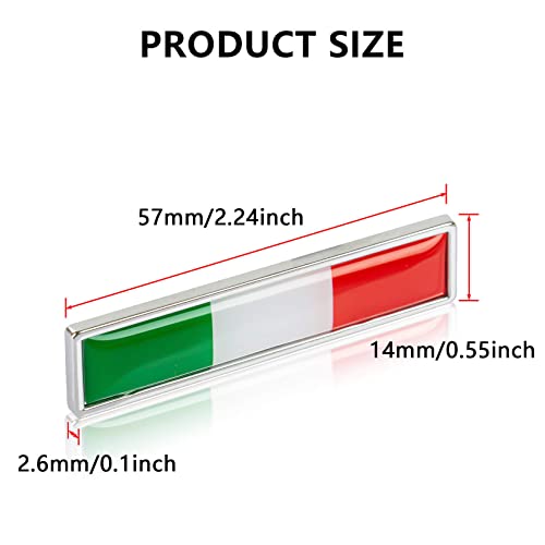 車用 3D ステッカー エンブレム かっこいい おしゃれ国旗 フラッグ プレート ステッカー 車 デカール シール ラベル 防水 汎用 装飾 イタリア