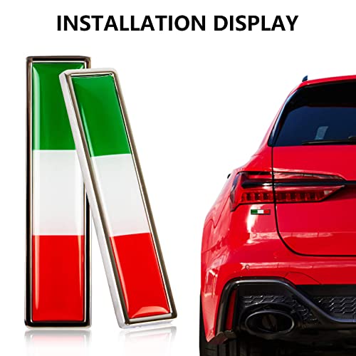 車用 3D ステッカー エンブレム かっこいい おしゃれ国旗 フラッグ プレート ステッカー 車 デカール シール ラベル 防水 汎用 装飾 イタリア