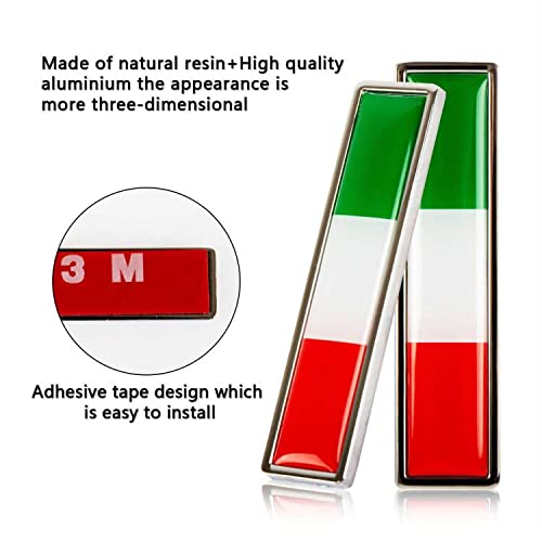 車用 3D ステッカー エンブレム かっこいい おしゃれ国旗 フラッグ プレート ステッカー 車 デカール シール ラベル 防水 汎用 装飾 イタリア