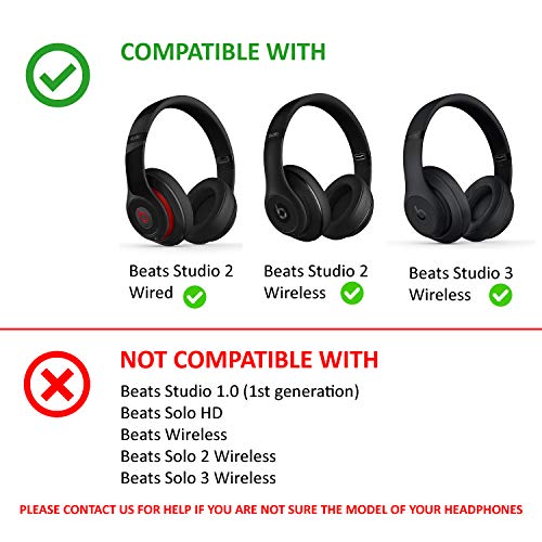 交換用トップヘッドバンド修理パーツ Beats by Dr. Dre Studio 3 ワイヤレスオーバーイヤーヘッドホン Studio3用 (マットブラック)