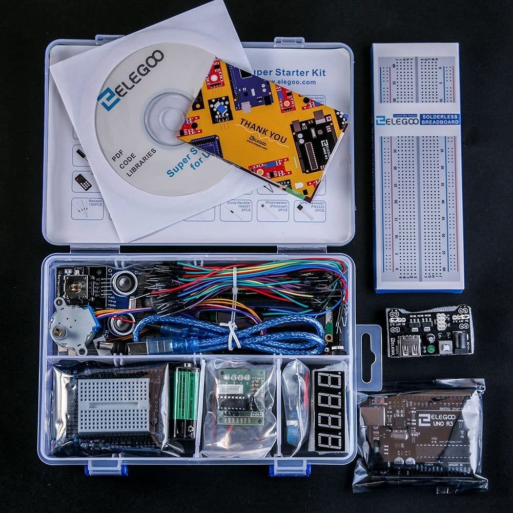 ELEGOO Arduino用UNO R3スターターキット レベルアップ チュートリアル付 mega2560 r3 nanoと互換 [並行輸入品]