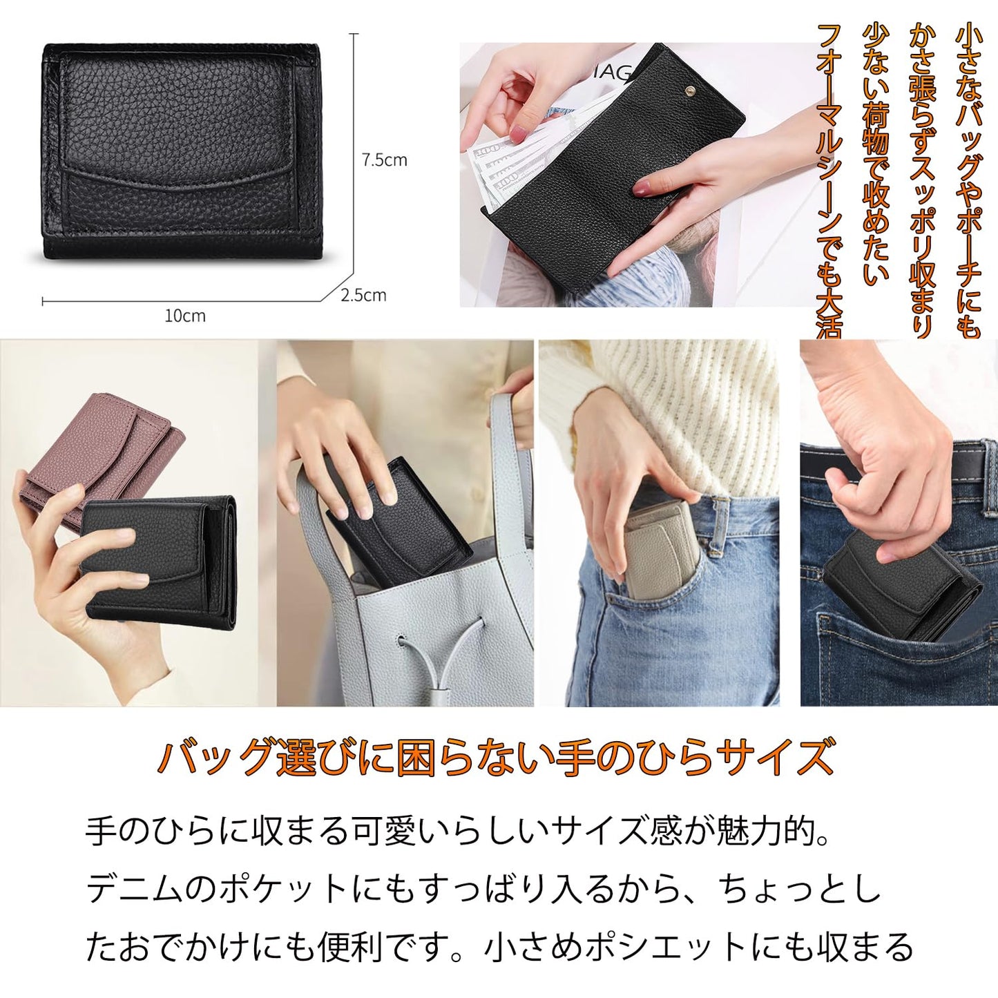 コインケース【GRTUFOBA】本革 コインケース 小銭入れ 3段 ファスナー 小銭入 カードポケット キーリング 付 小さい財布 男女兼用