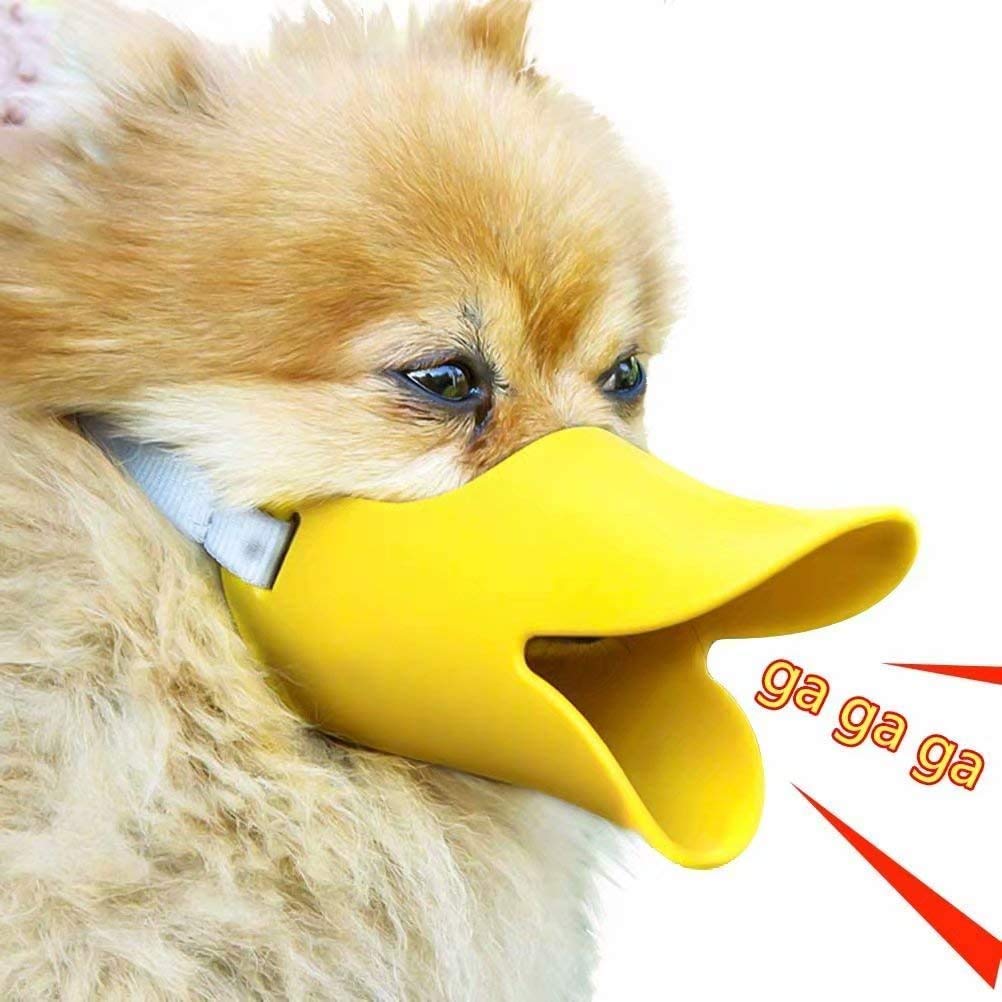 犬用マズル 口輪 犬アヒル口セット シリコン犬口 ペットシリコンゴムセット