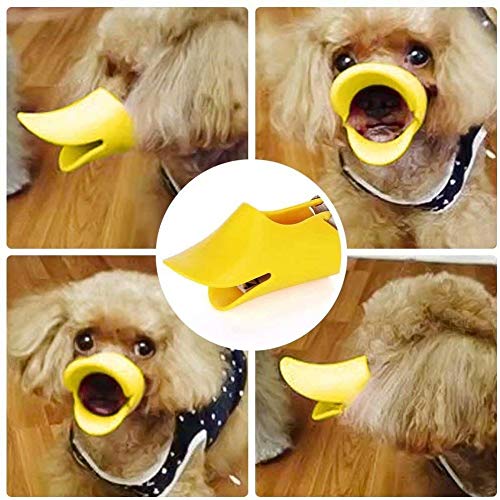 犬用マズル 口輪 犬アヒル口セット シリコン犬口 ペットシリコンゴムセット