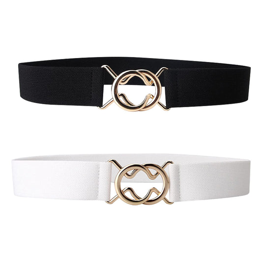 レディース 2色セット スカートベルト 38mm 穴なしベルト カジュアル おしゃれ 柔らかい 誕生日 プレゼント 女性 人気