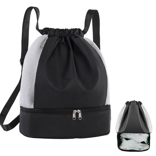 プールバッグ 水泳バッグ スイムバッグ レディース ナップサック プールばっく 大人 防水 スポーツバッグ 乾湿分離 大容量 防水 軽量 背負えて 、肩掛けもできて、手でも男の子 持てる 3WAY 巾着袋