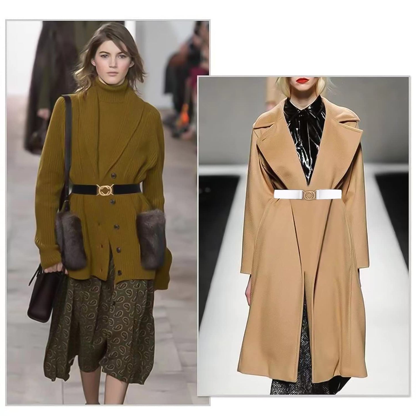 レディース 2色セット スカートベルト 38mm 穴なしベルト カジュアル おしゃれ 柔らかい 誕生日 プレゼント 女性 人気