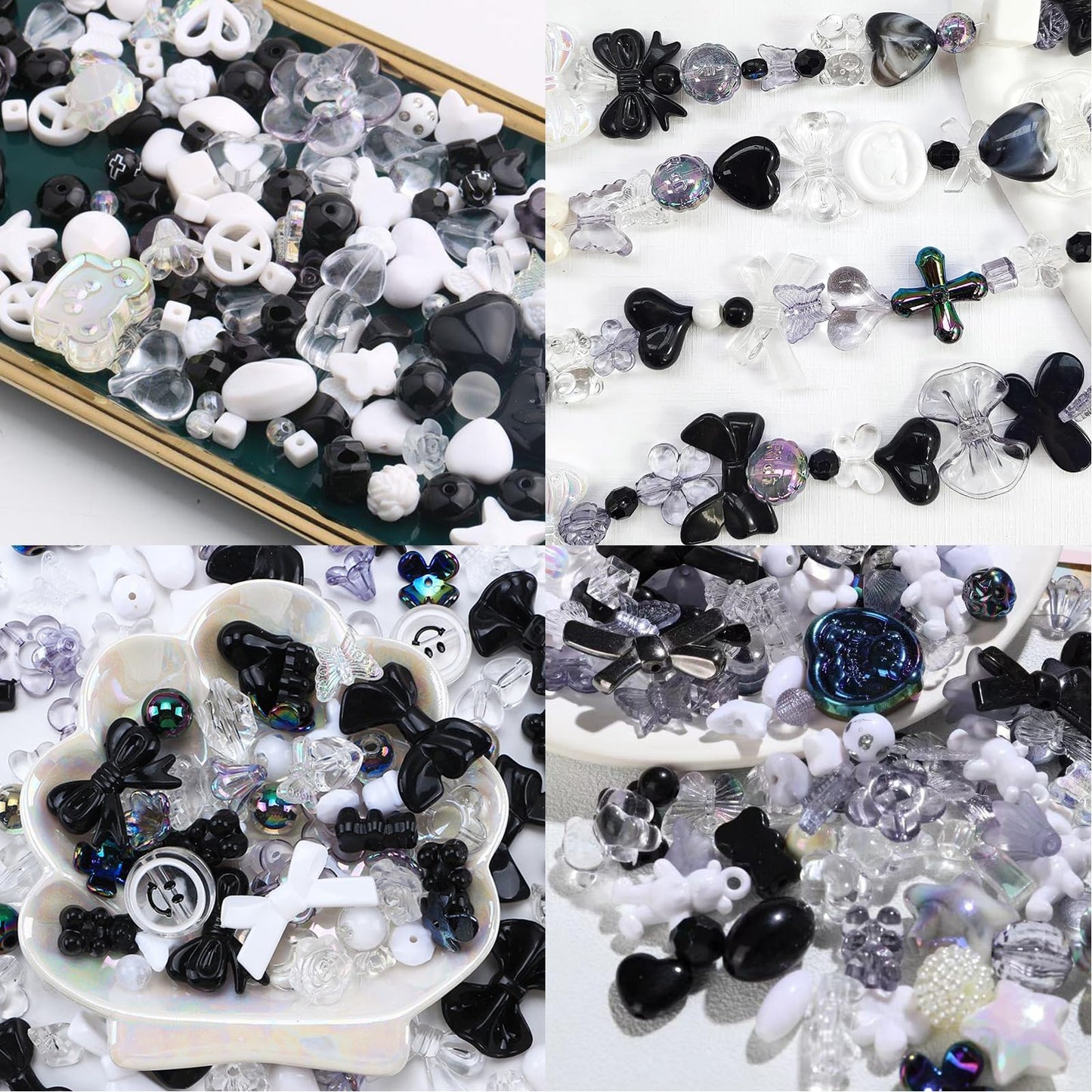 ビーズ ミックス デコパーツ 100g入り アクセサリー デコビーズ パーツ ストラップパーツ